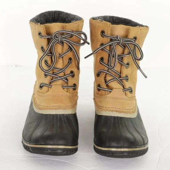 Sorel Tan and Black Winter Boots - Picture 3 of 13
